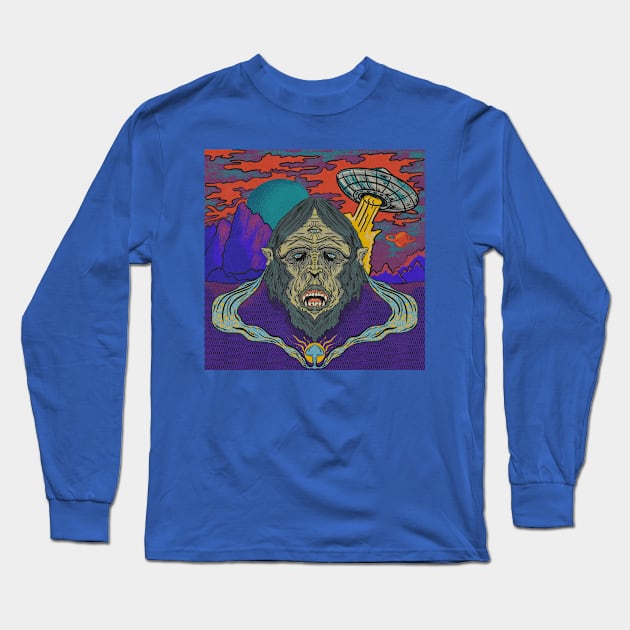 Stoned Ape Long Sleeve T-Shirt by Cottage 13 Designs